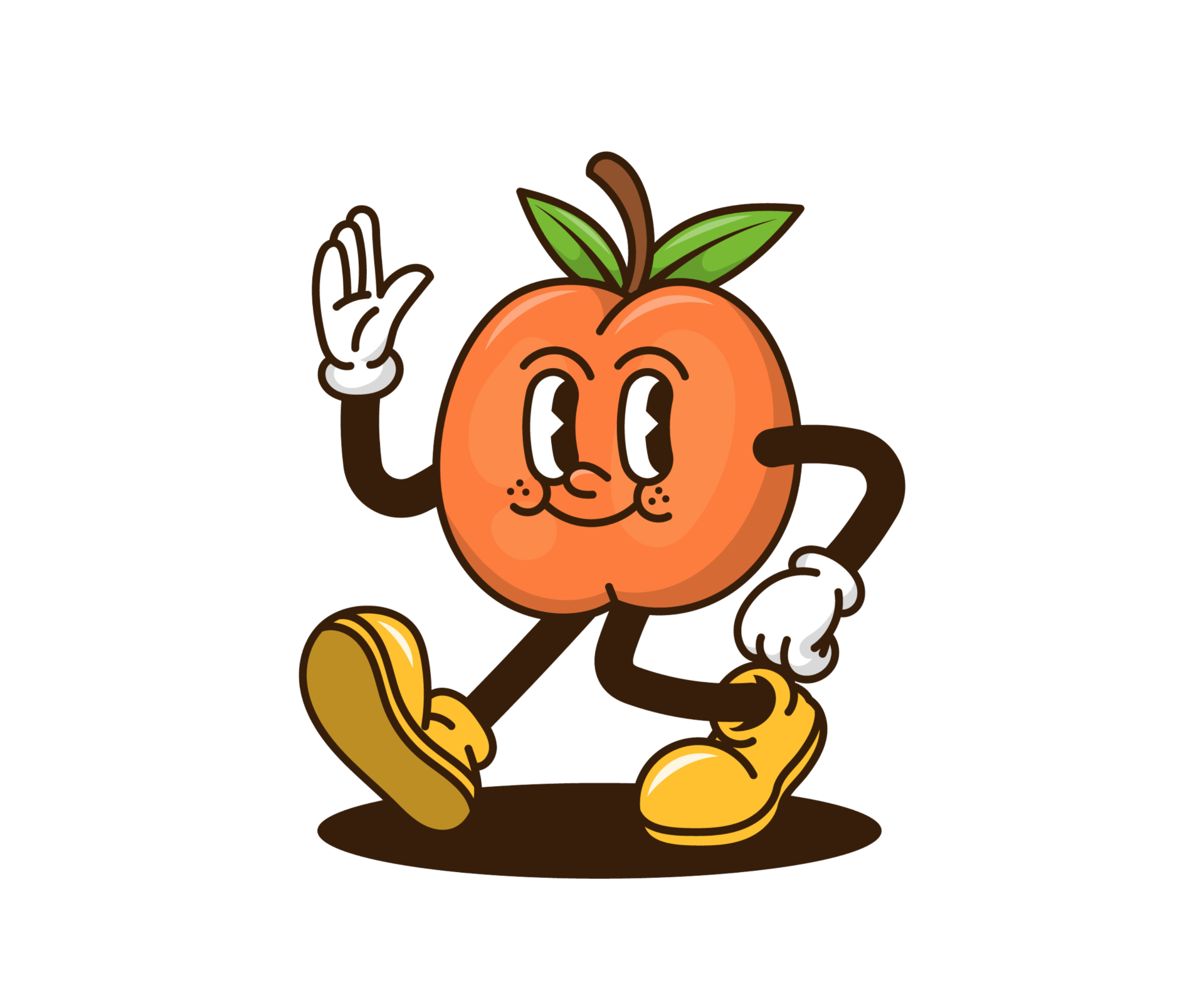 Peach mascot